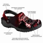 customized texas state bobcats gothic skull clog best selling