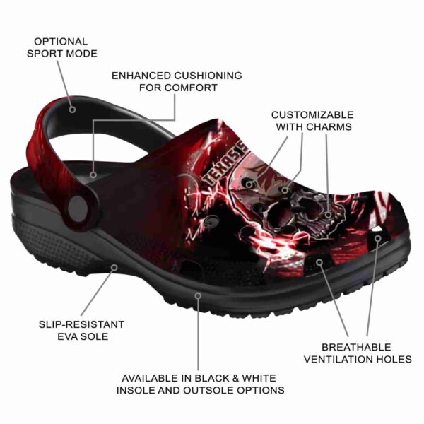 customized texas state bobcats gothic skull clog new arrival