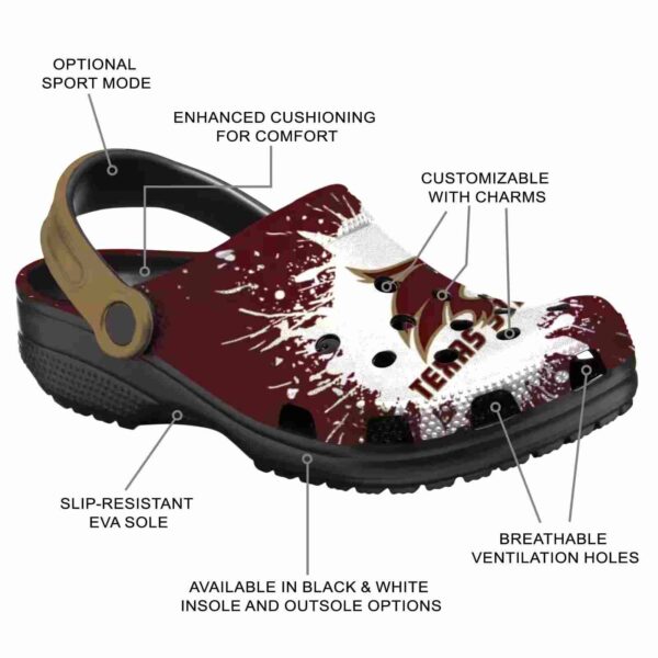customized texas state bobcats splash art clog new arrival