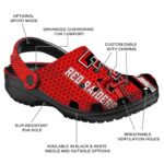 Customized Texas Tech Red Raiders Contrasting Stripes Crocs Best selling