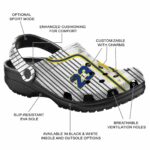 customized toledo rockets pinstripe pattern clog best selling