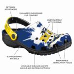 customized toledo rockets splatter pattern clog best selling