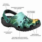 customized toledo rockets tropical vibes clog best selling