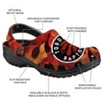 customized toronto raptors autumn leaves clog best selling