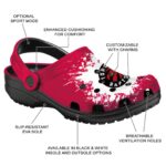 customized toronto raptors splatter background clog best selling