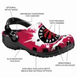 customized toronto raptors splatter pattern clog best selling