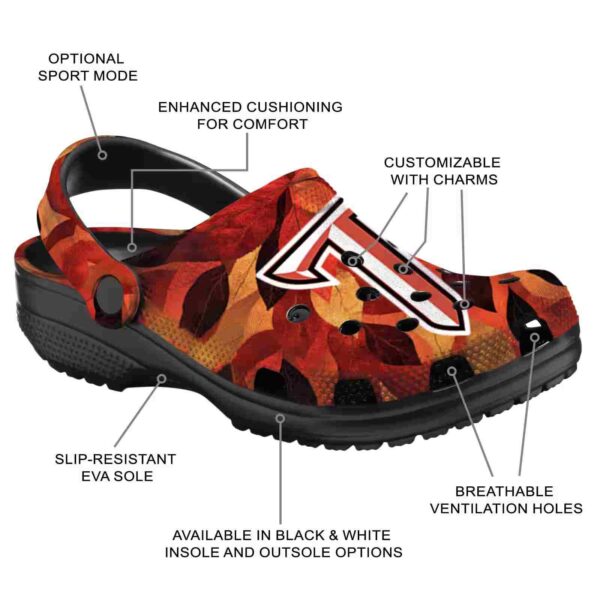 customized troy trojans autumn leaves clog new arrival