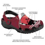 customized troy trojans baseball helmet clog best selling