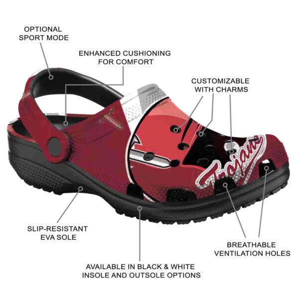 customized troy trojans baseball helmet clog new arrival