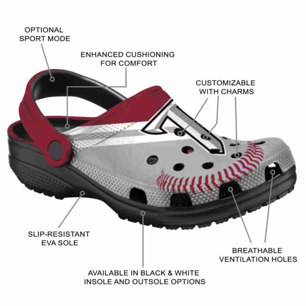 customized troy trojans baseball motif clog new arrival
