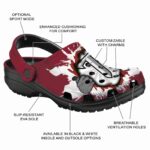 customized troy trojans gripping hand clog best selling