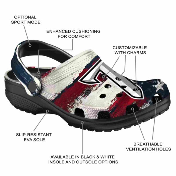 customized troy trojans patriotic stripes clog new arrival