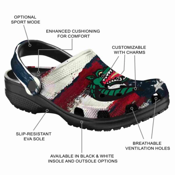 customized uab blazers patriotic stripes clog new arrival