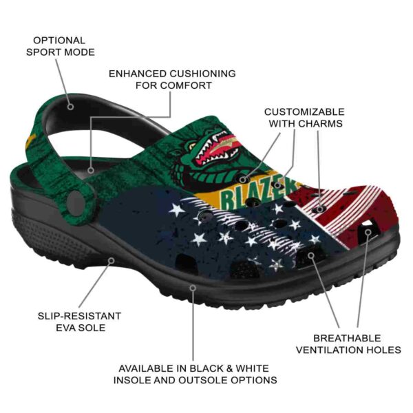 customized uab blazers star spangled side pattern clog new arrival