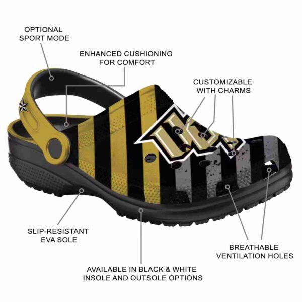 customized ucf knights star spangled graphic crocs new arrival