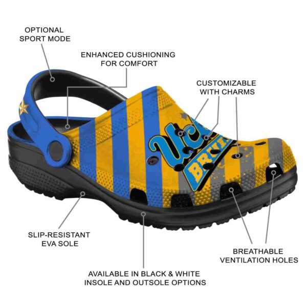 customized ucla bruins star spangled graphic crocs new arrival