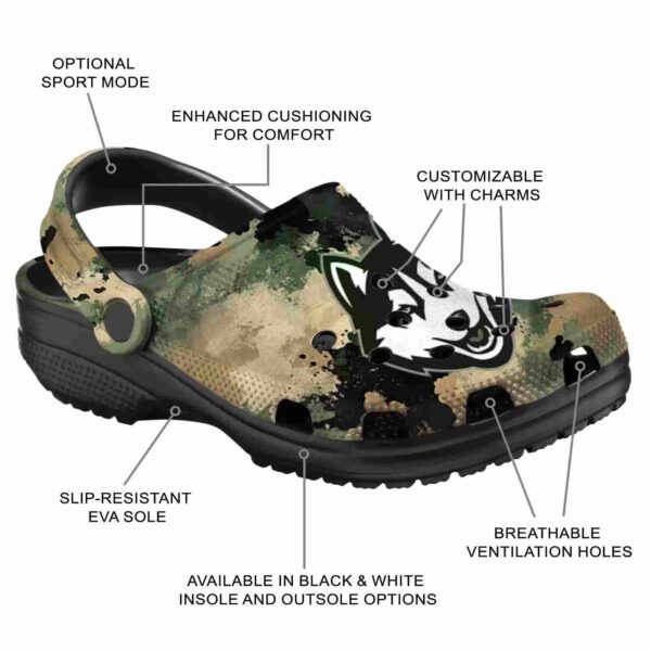customized uconn huskies camouflage craze clog new arrival