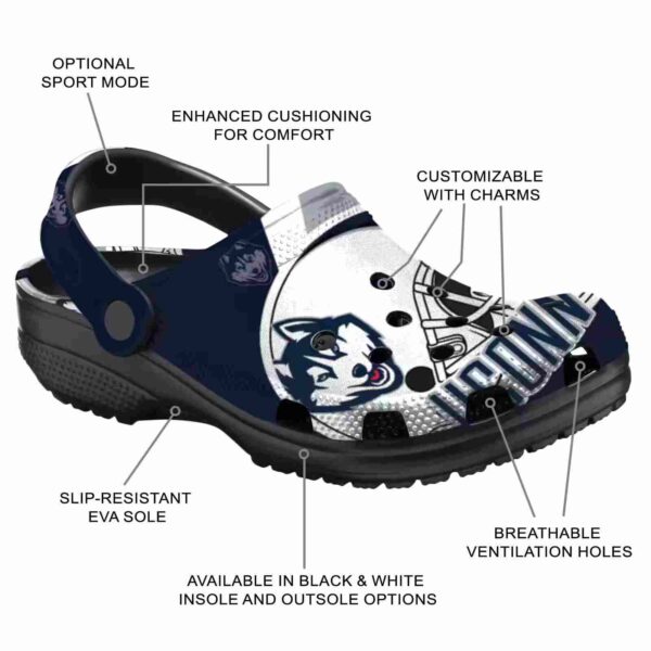 customized uconn huskies football helmet clog new arrival