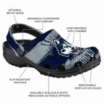 customized uconn huskies paint splatter graphics clog best selling
