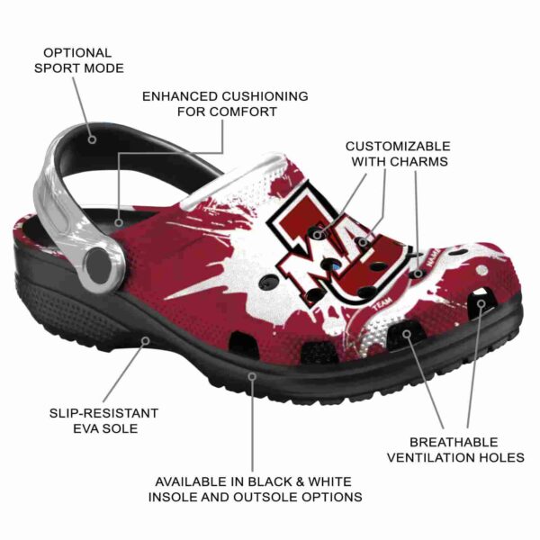customized umass minutemen splatter pattern clog new arrival