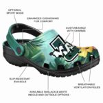 customized umass minutemen tropical vibes clog best selling