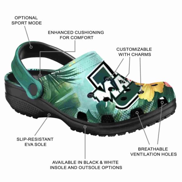 customized umass minutemen tropical vibes clog new arrival