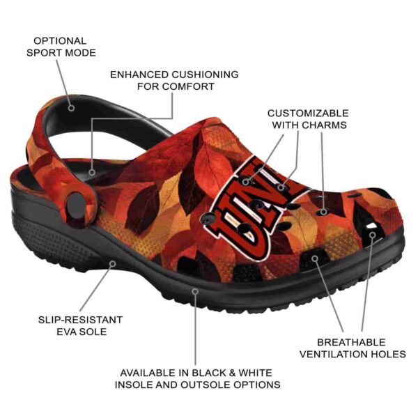 customized unlv rebels autumn leaves clog new arrival