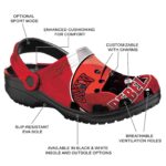 customized unlv rebels baseball helmet clog best selling