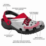customized unlv rebels baseball motif clog best selling