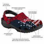 customized unlv rebels star spangled side pattern clog best selling