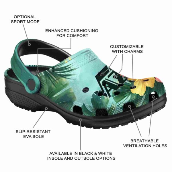 customized utah jazz tropical vibes clog new arrival