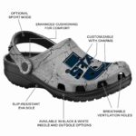 customized utah state aggies cracked texture clog best selling