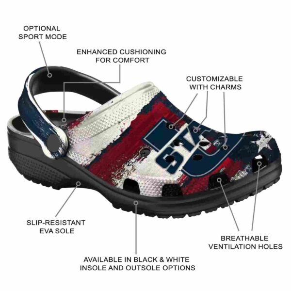 customized utah state aggies patriotic stripes clog new arrival