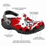 Customized Utah Utes Splatter Pattern Crocs Best selling