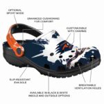 customized utsa roadrunners splatter pattern clog best selling