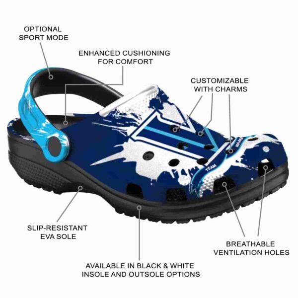 customized villanova wildcats splatter pattern clog new arrival
