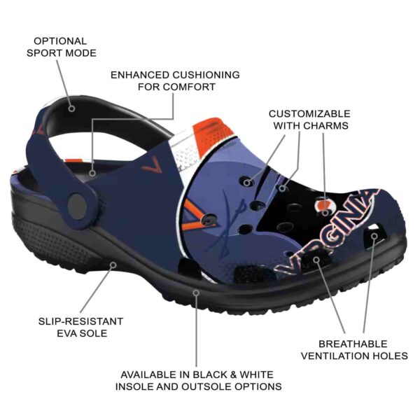 customized virginia cavaliers baseball helmet clog new arrival