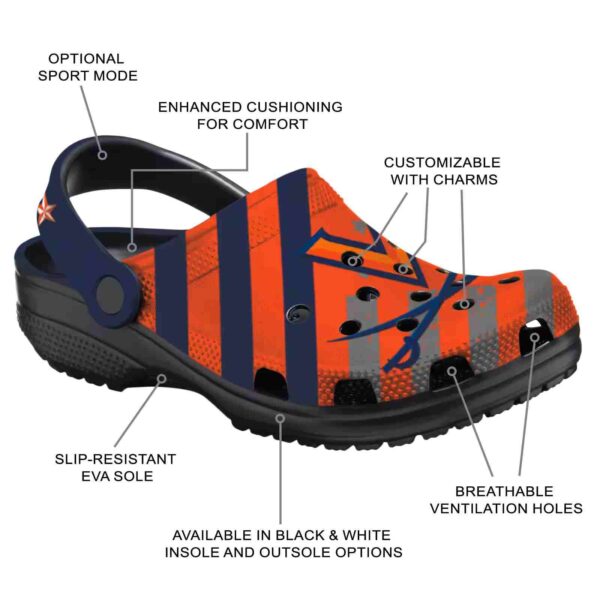 customized virginia cavaliers star spangled graphic clog new arrival