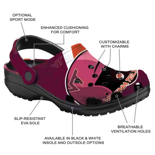 customized virginia tech hokies baseball helmet crocs new arrival