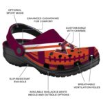 Customized Virginia Tech Hokies Football Motif Crocs Best selling