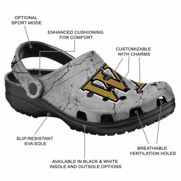 customized wake forest demon deacons cracked texture clog new arrival