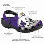 Customized Washington Huskies Football Helmet Crocs Best selling