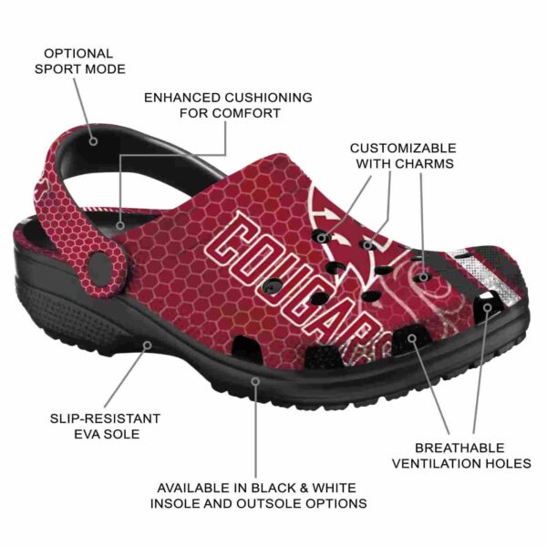 customized washington state cougars contrasting stripes clog new arrival