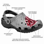 customized washington state cougars cracked texture clog best selling