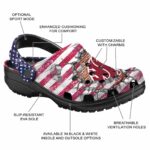 customized washington state cougars freedom splinter clog best selling