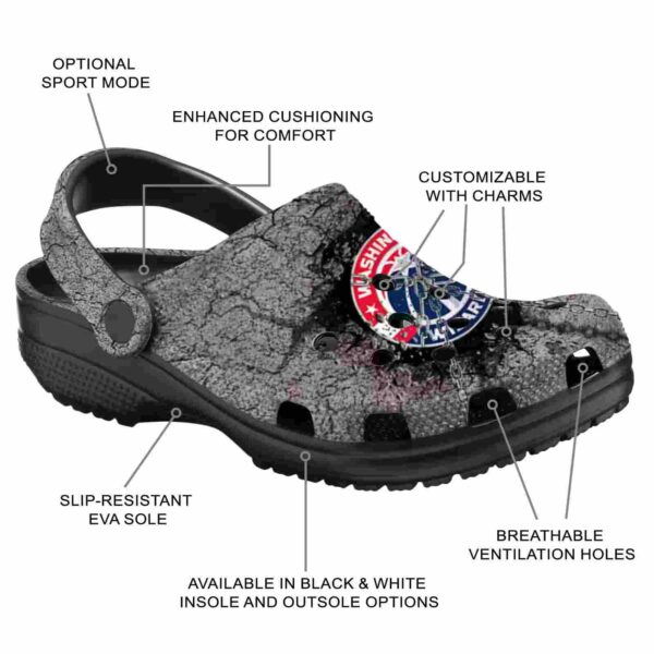customized washington wizards cracked ground texture clog new arrival