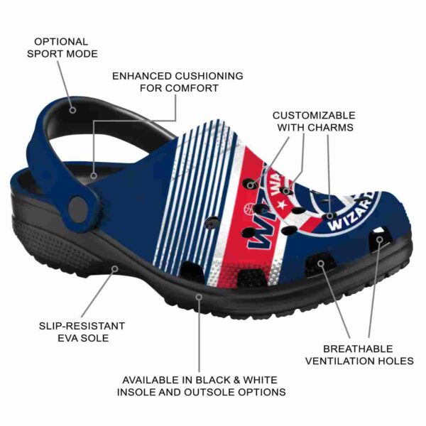 customized washington wizards vibrant dual tone clog new arrival