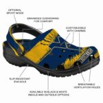 Customized West Virginia Mountaineers Paint Splatter Graphics Crocs Best selling