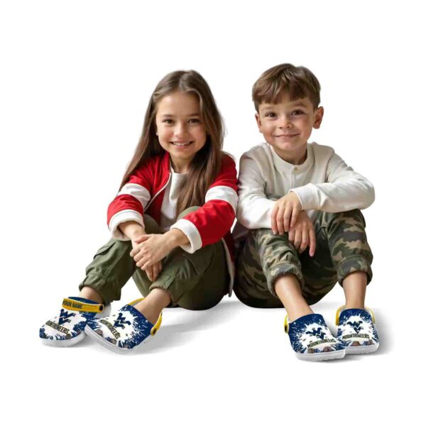 customized west virginia mountaineers splash art crocs fashion forward