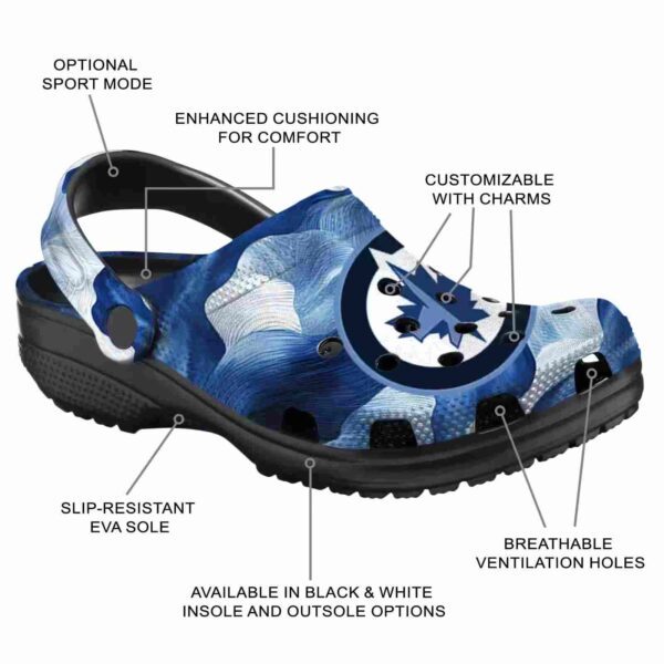 customized winnipeg jets ocean waves clog new arrival